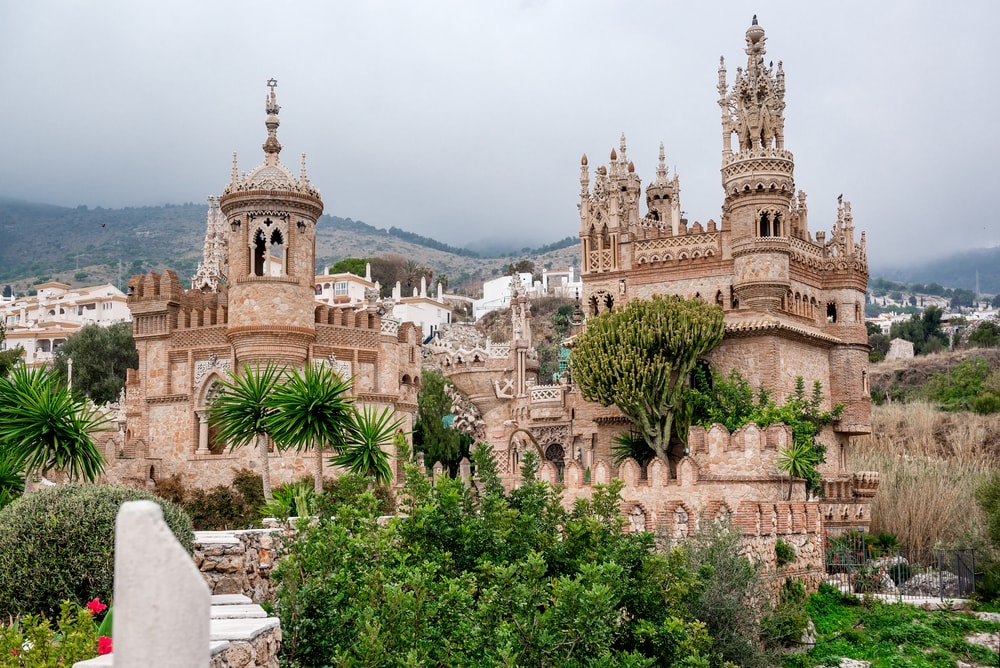 Colomares Castle. Castle dedicated to the explorer and navigator Christopher Columbus. Benalmadena town. Province of Malaga. Andalusia. Spain