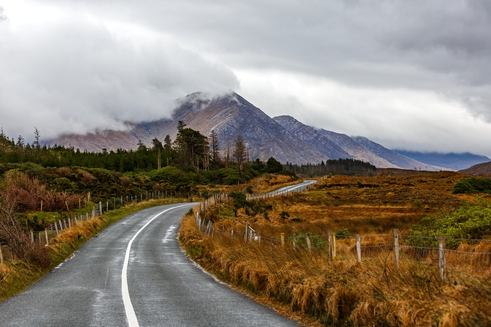 Journey on wild atlantic way in Connemara in Ireland