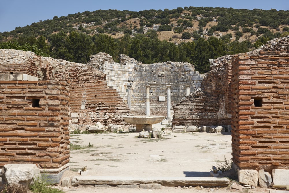 Ephesus archaeological site. St. Mary church. Roman empire. Turkey