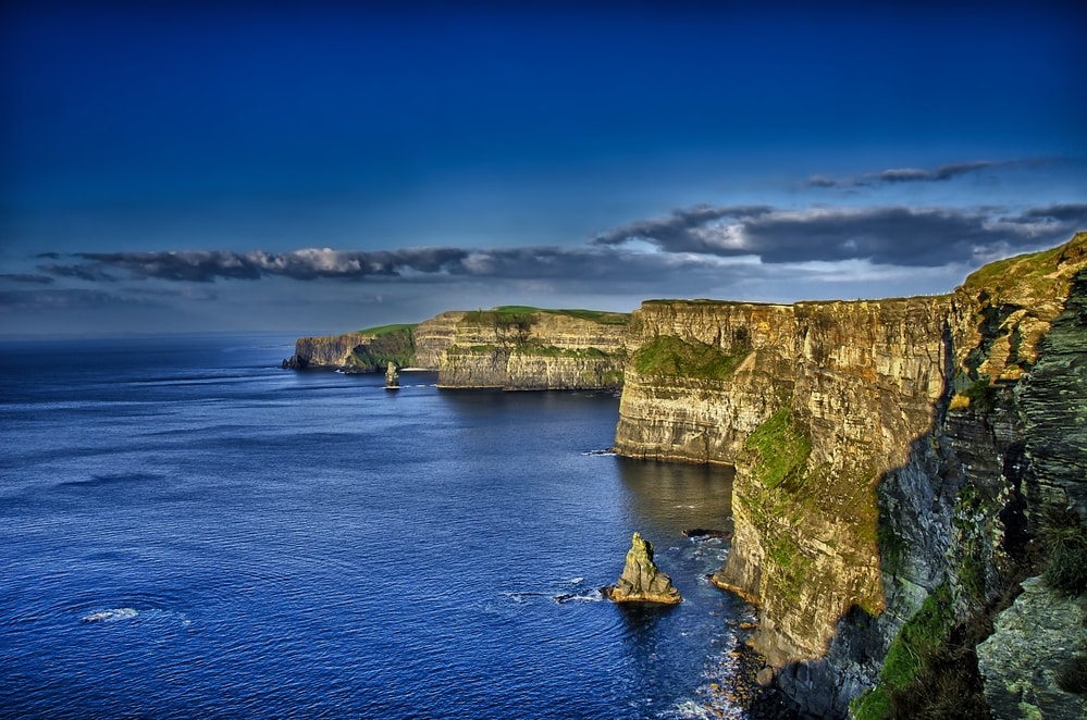 The famous cliffs of Moher
