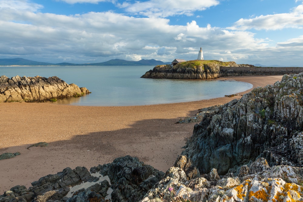 The cove on the East side of Ynys Llanddwy. Just down from the Pilot's cottages