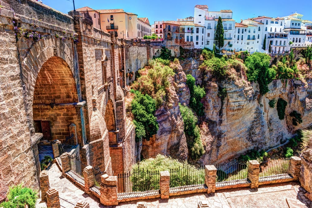 Ronda, Spain, a landscape with the Tajo Gorge.