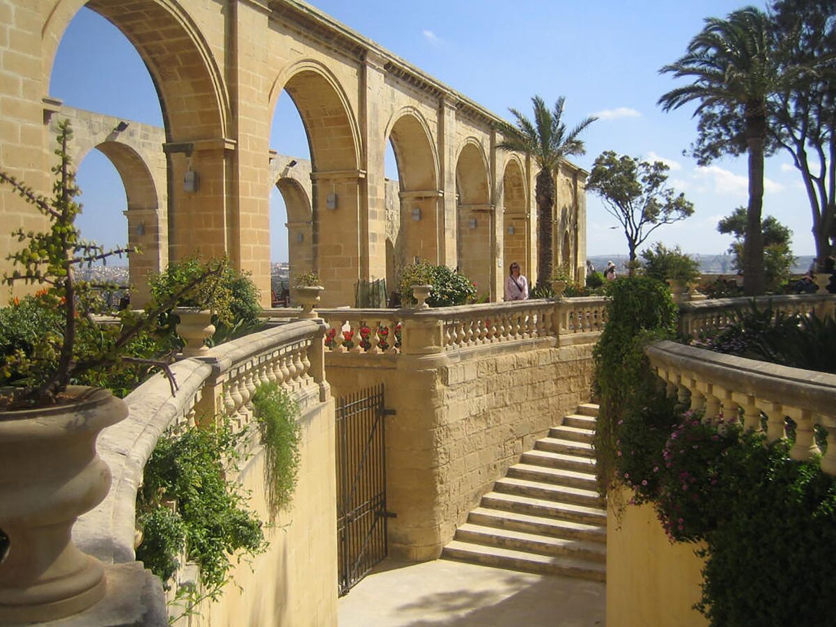 The gardens in Malta