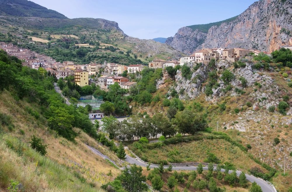 Civita an Albanian speaking village in Calabria Italy