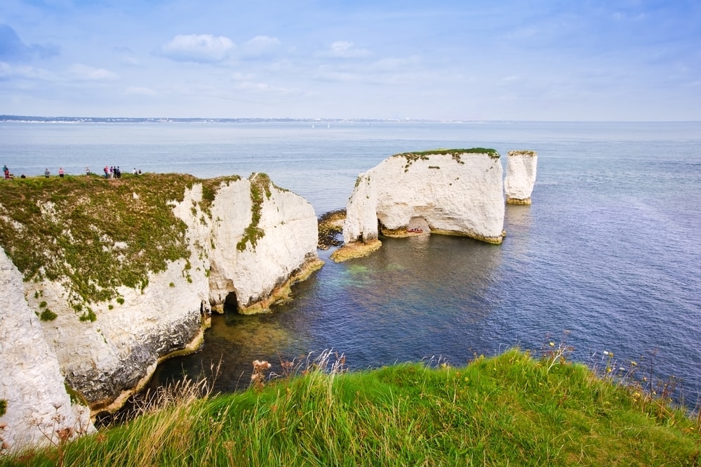 Old Harry Rocks on Jurassic Coast in Dorset England, UNESCO World Heritage location