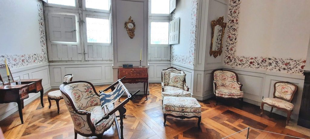 Princess Conti's room with furniture of beautiful wood and upholstery