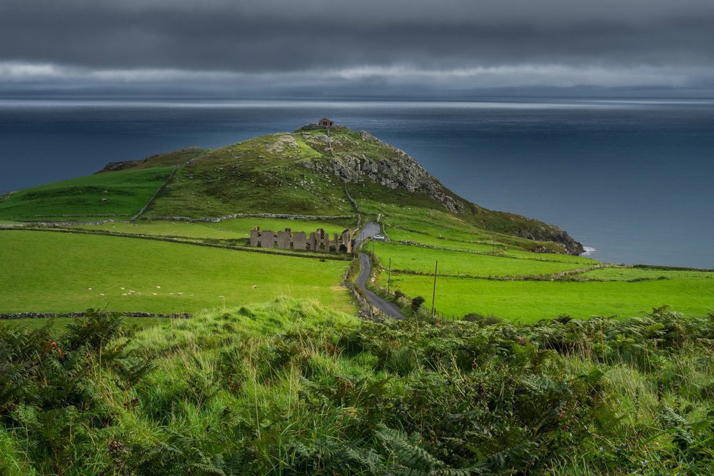 torr Head Northern Ireland a spit of land deep green reaches out to the north sea
