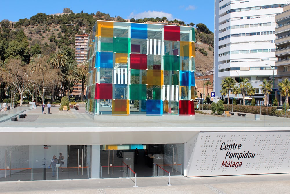 Pompidou Centre, March 16, 2016, Malaga, Andalusia, Spain. Popular touristic european destination