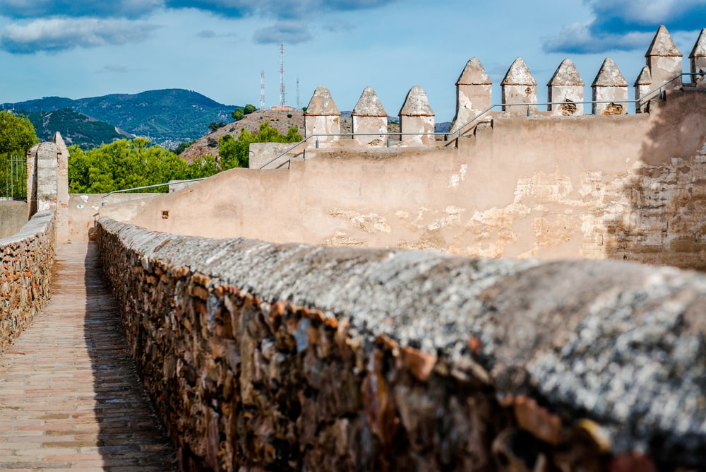 Gibralfaro fortress (Alcazaba de Malaga). Malaga city. Spain