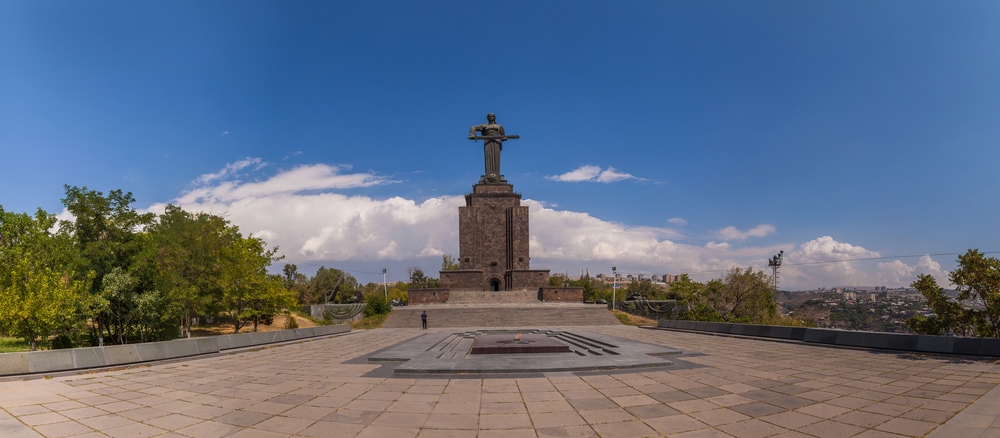Monument Mother Armenia in the city of Yerevan