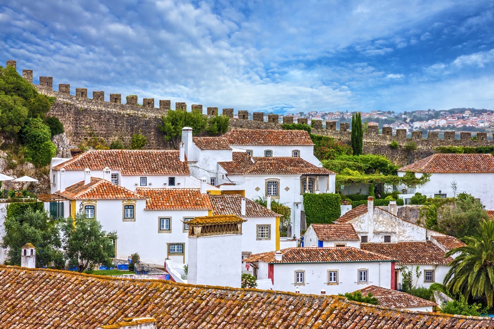 Old town, fortress, Obidos, Portugal