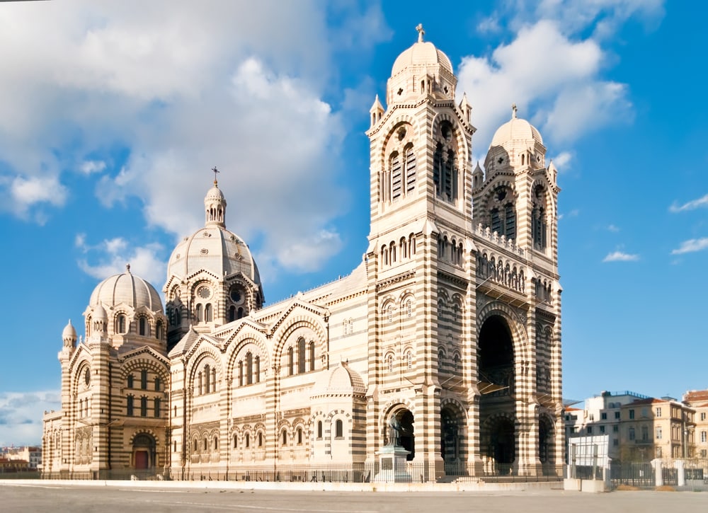 Cathedral de la Major - one of the main church and local landmark in Marseille, France