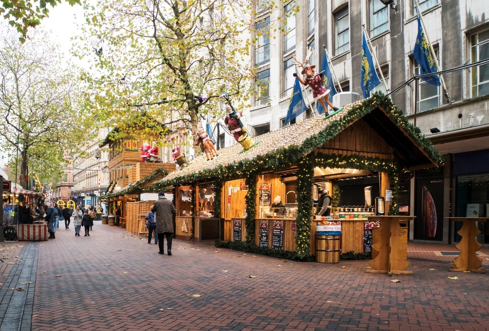 German Christmas Market in Birmingham, UK