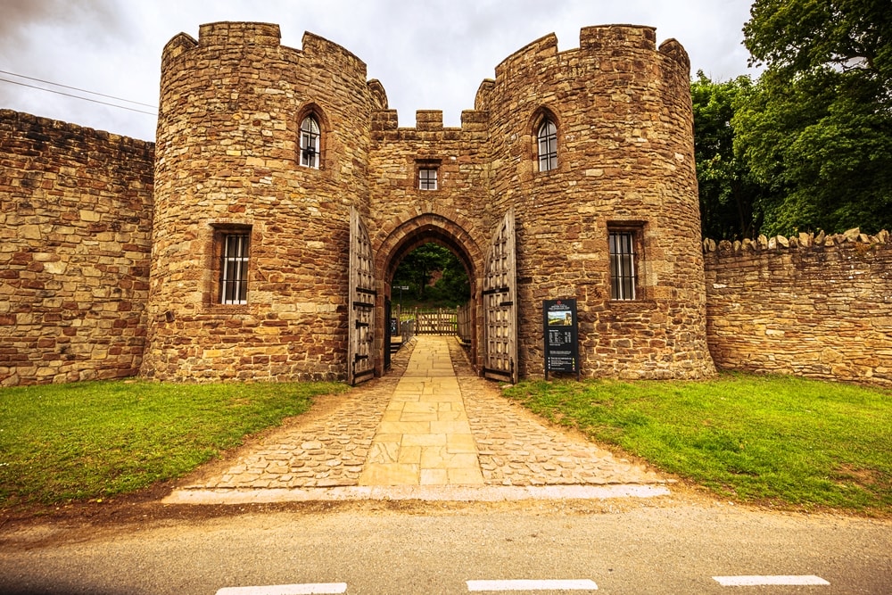 Beeston - May 25 2022: Ruins of Beeston caslte, England.