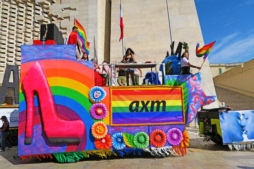 The  City Pride March in Malta commemorating the gay rights movement.