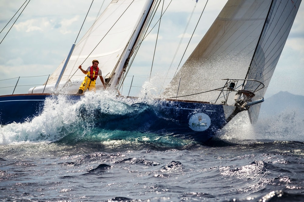 Maxi Yacht Rolex Cup sail boat race. 