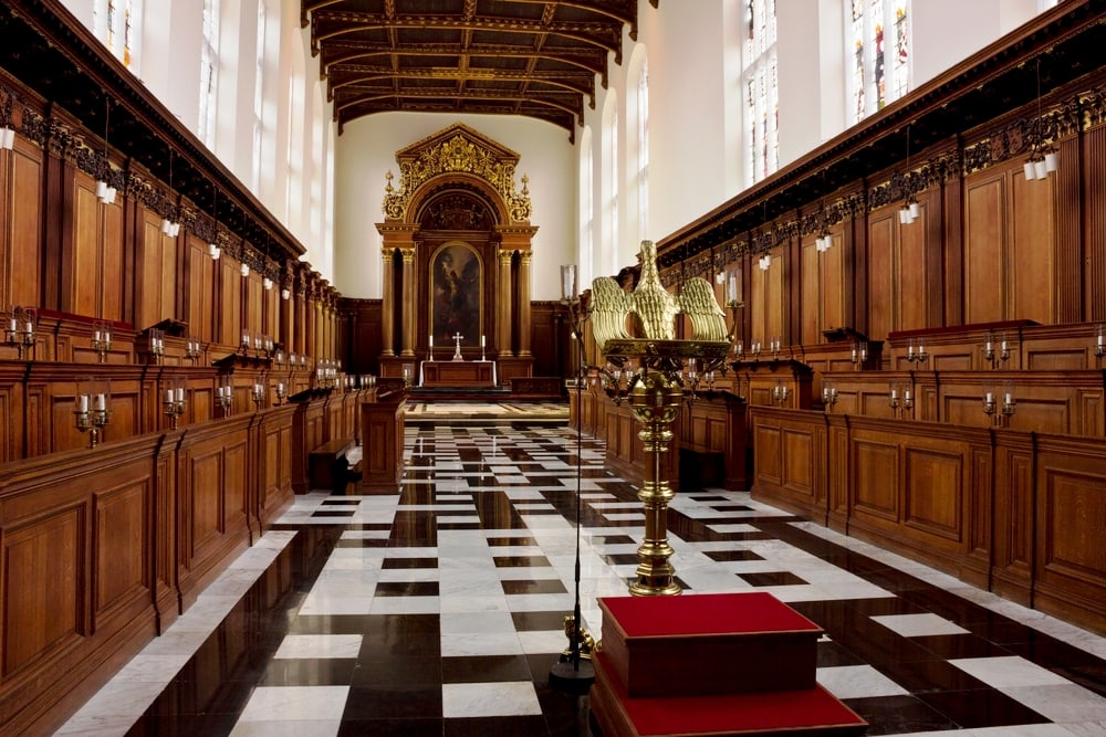 Trinity College Chapel in Cambridge