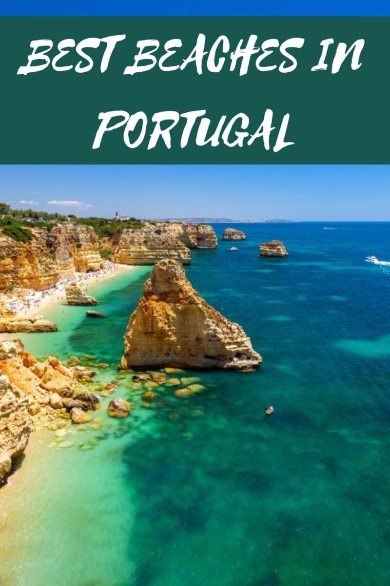 A picturesque view of the Algarve coastline, highlighting the best beaches in Portugal.
