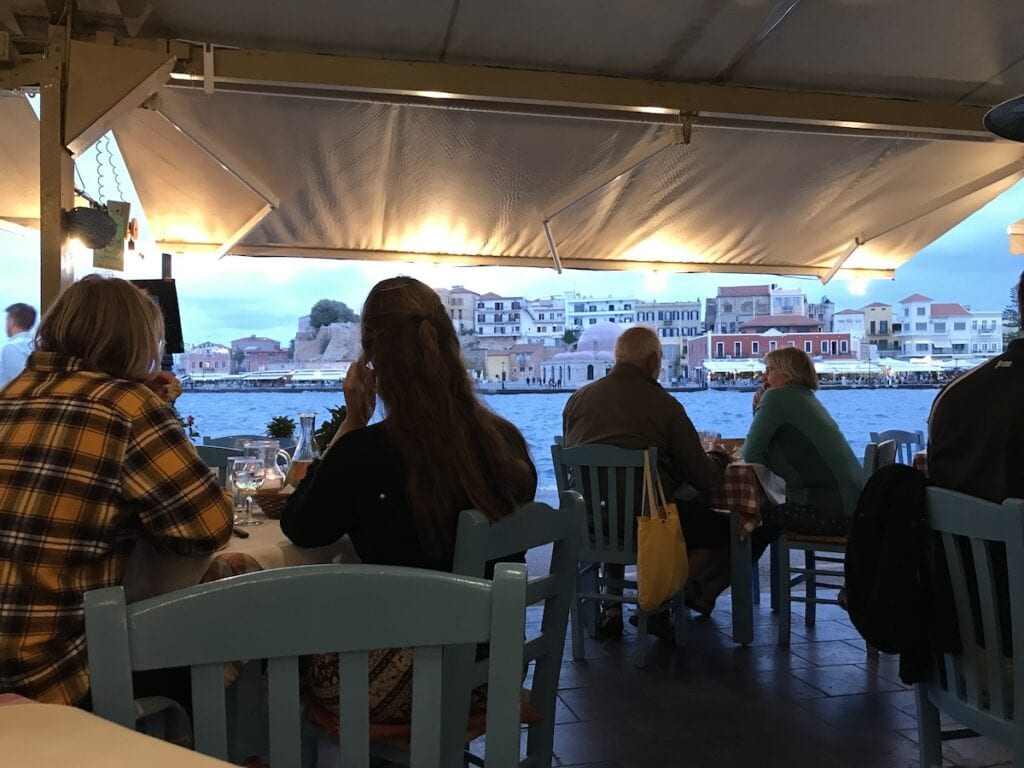 Featuring breathtaking views of the water, this restaurant in Chania is the perfect spot for a relaxed dining experience. Whether you're a group of friends or a family, gather around our tables and enjoy