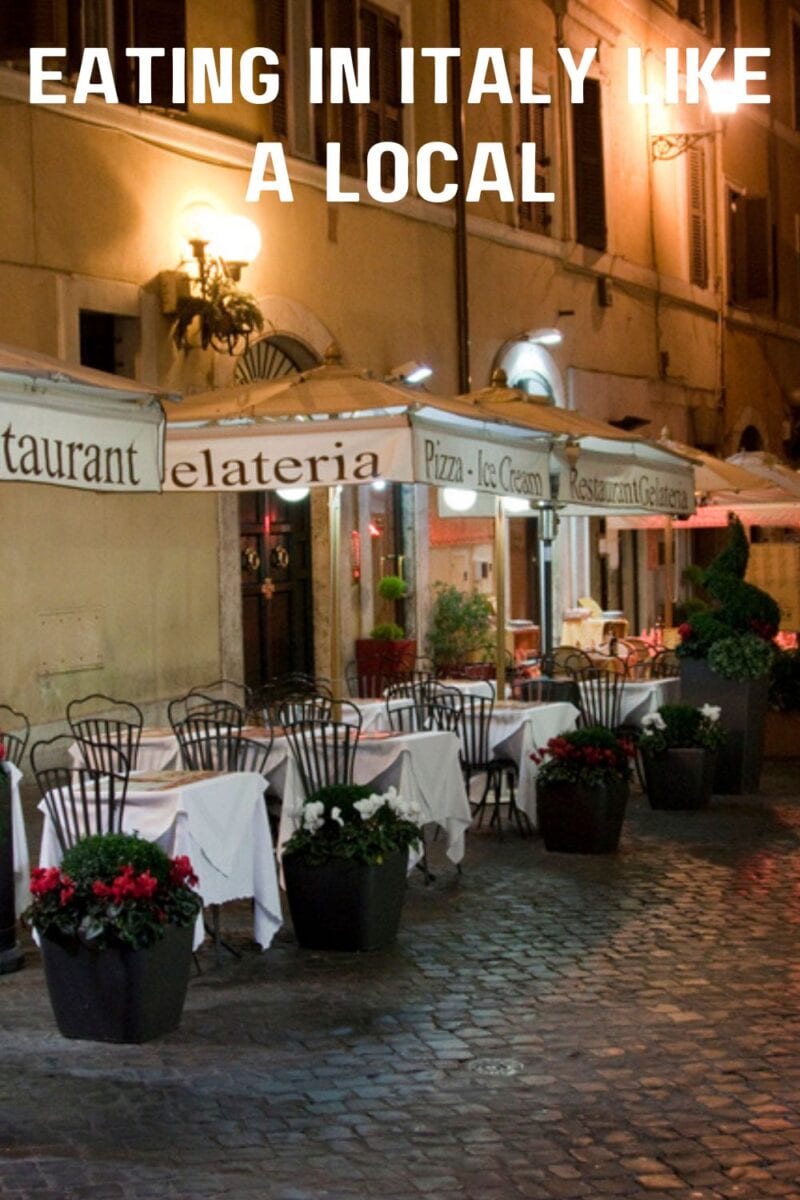 Cozy Italian street restaurant ready to offer an authentic eating in Italy experience.