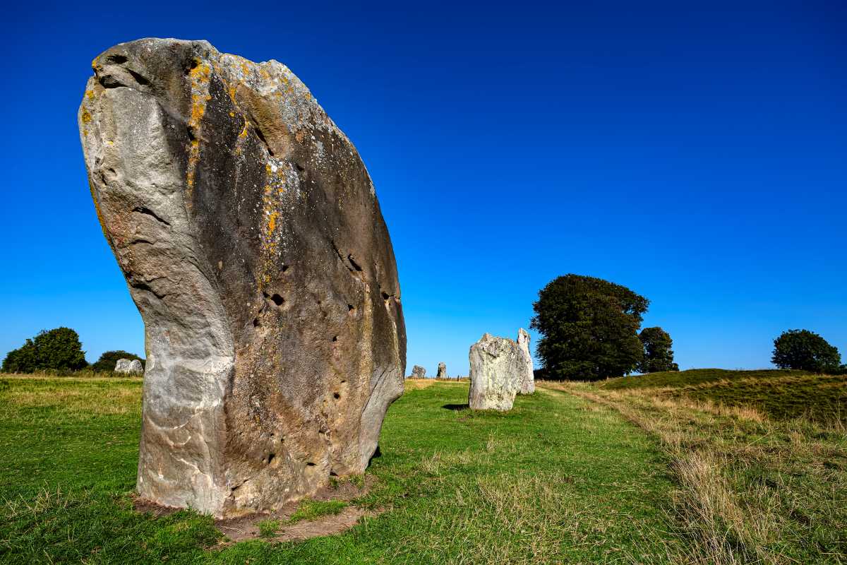 Avebury Henge one of the larger stones in the henge
