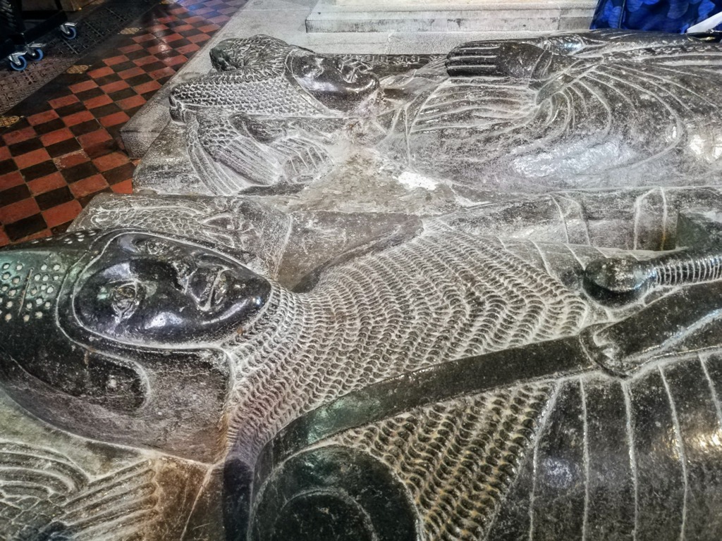 Knights tombs in the cathedral of Saint Canice