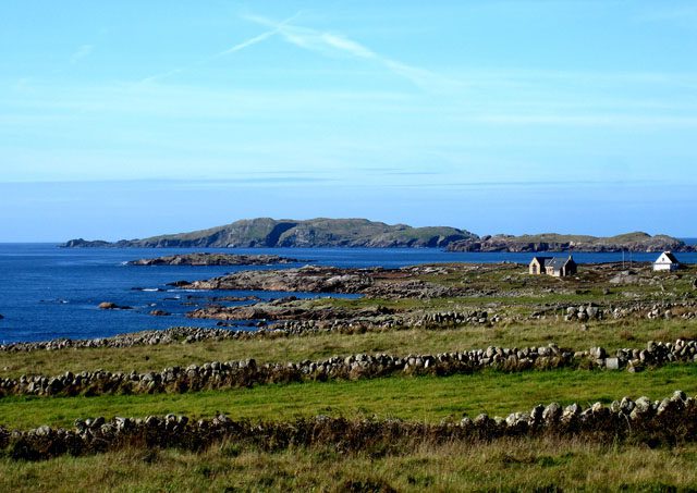 Aughrus Point with views out to the islands of donegal