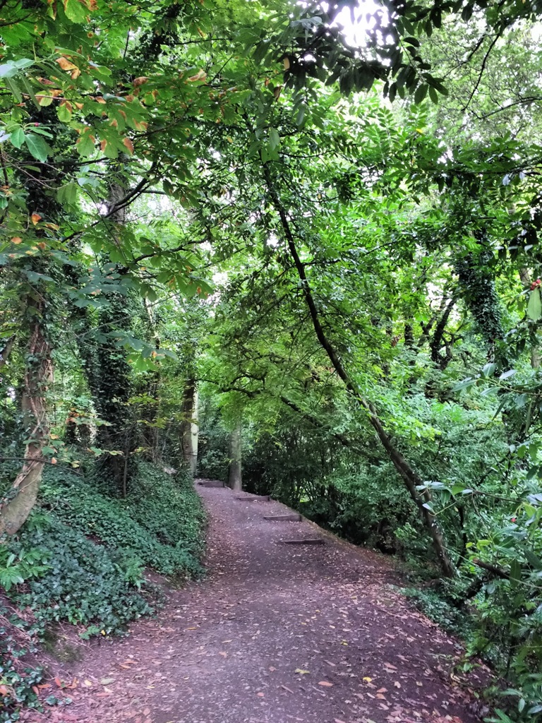 the path through the forest to Swiss Cottage