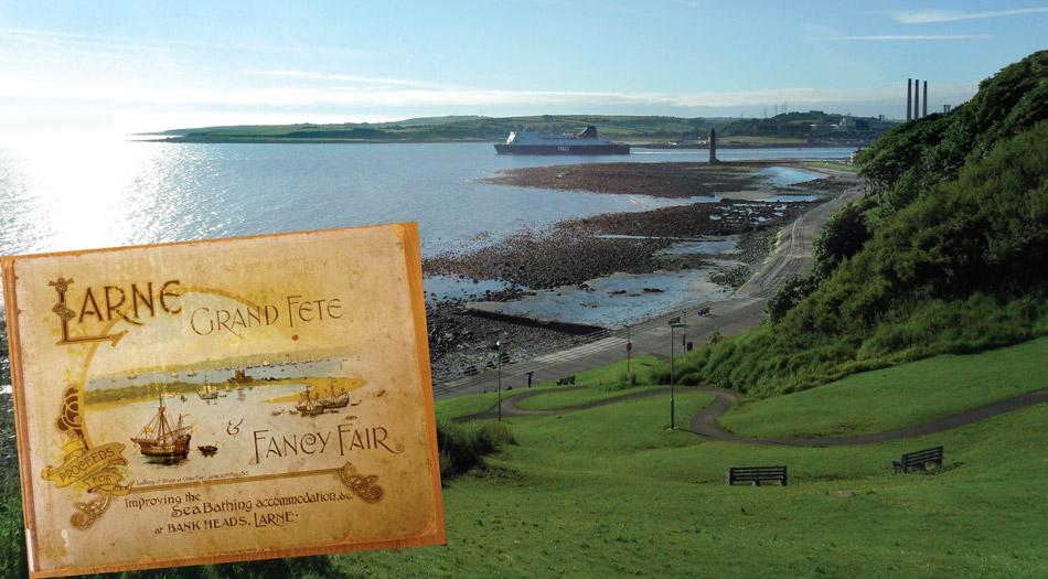 Sign at Larne for the Ulster Scot Tral