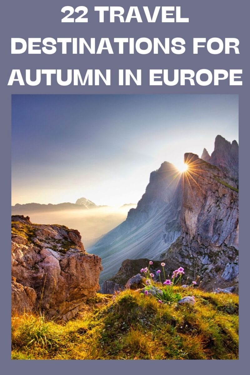 Europe in the Fall all the best places to visit