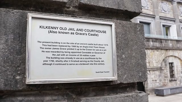 Kilkenny Jail plaque