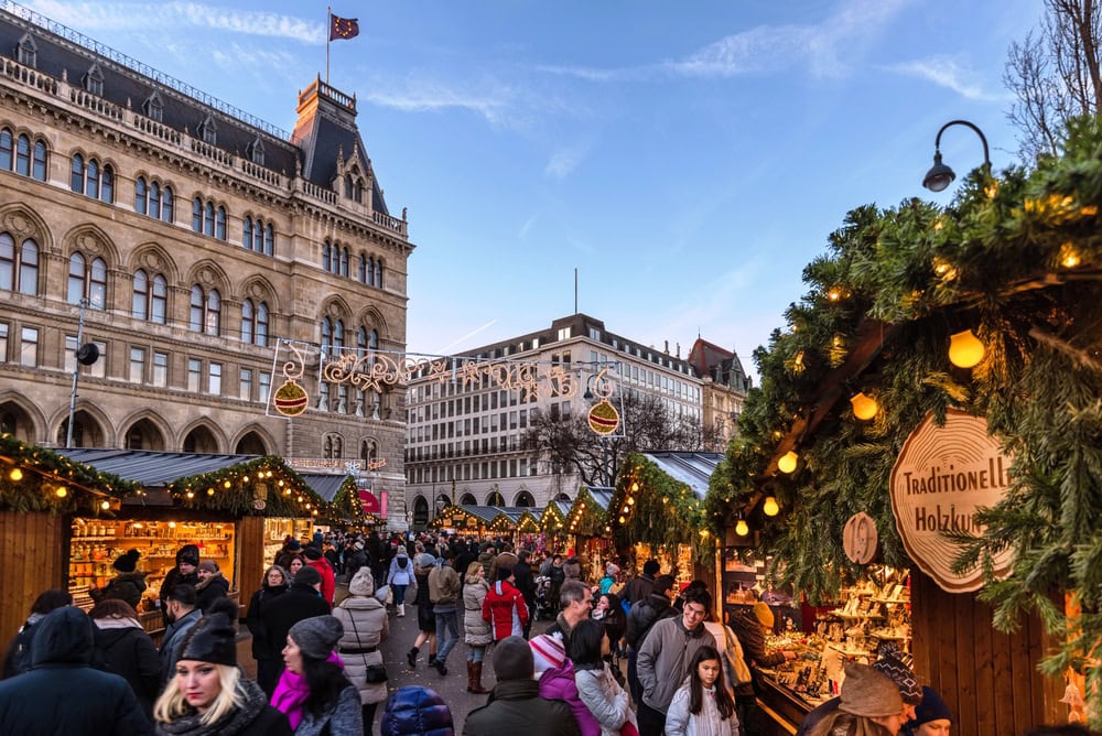 Vienna Rathaus Christmas Market Austria