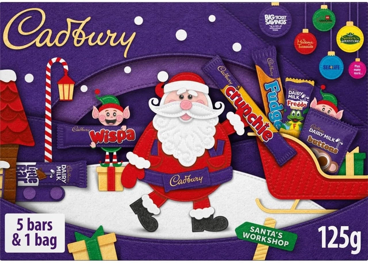 A Cadbury Christmas selection box of chocolate bars