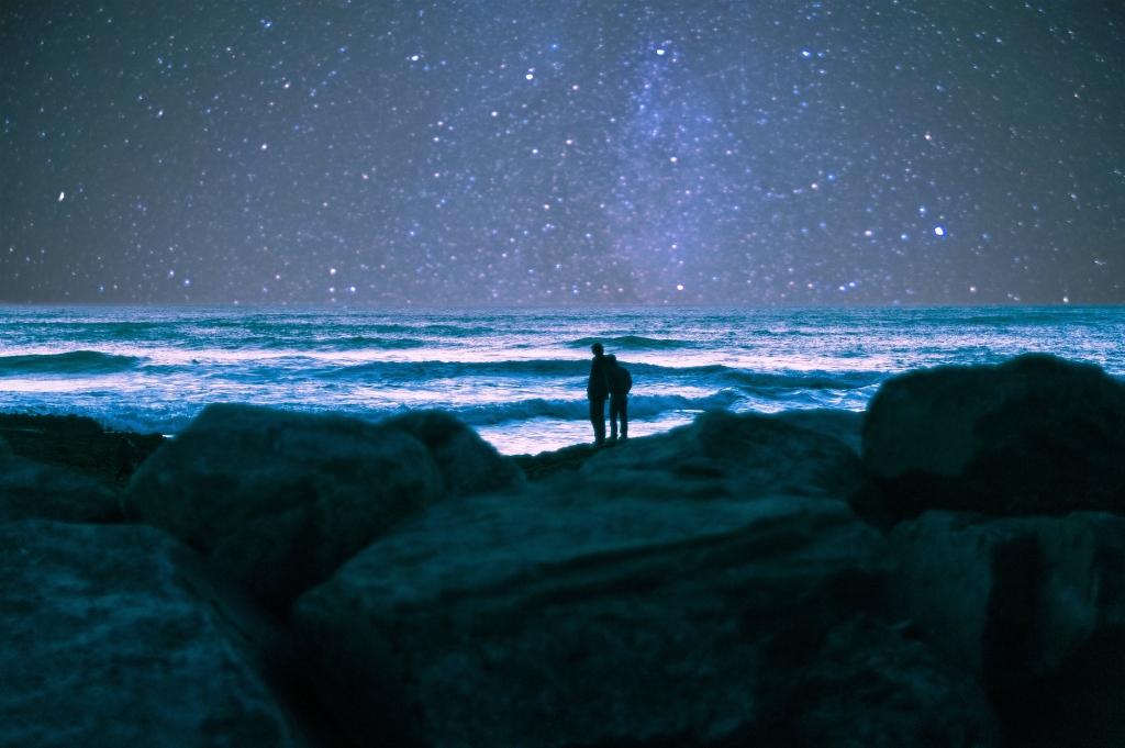 The night sky full of stars photographed near Doolin Village on the Atlantic Coast of Ireland