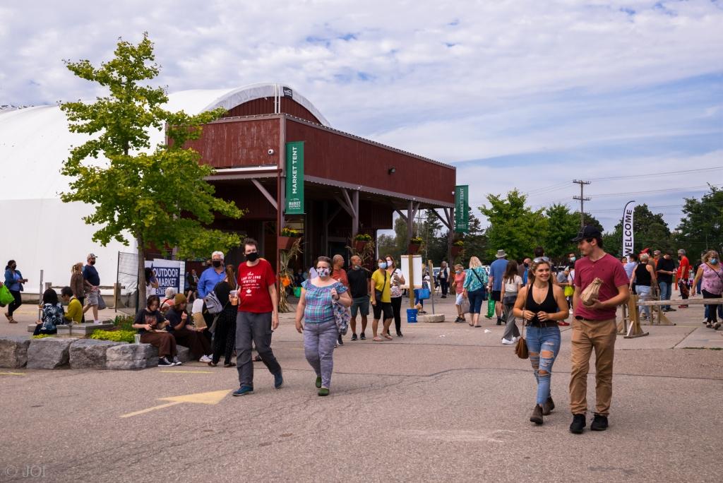 Main building in St. Jacobs farmer's market, Jacobs, Ontario, Canada