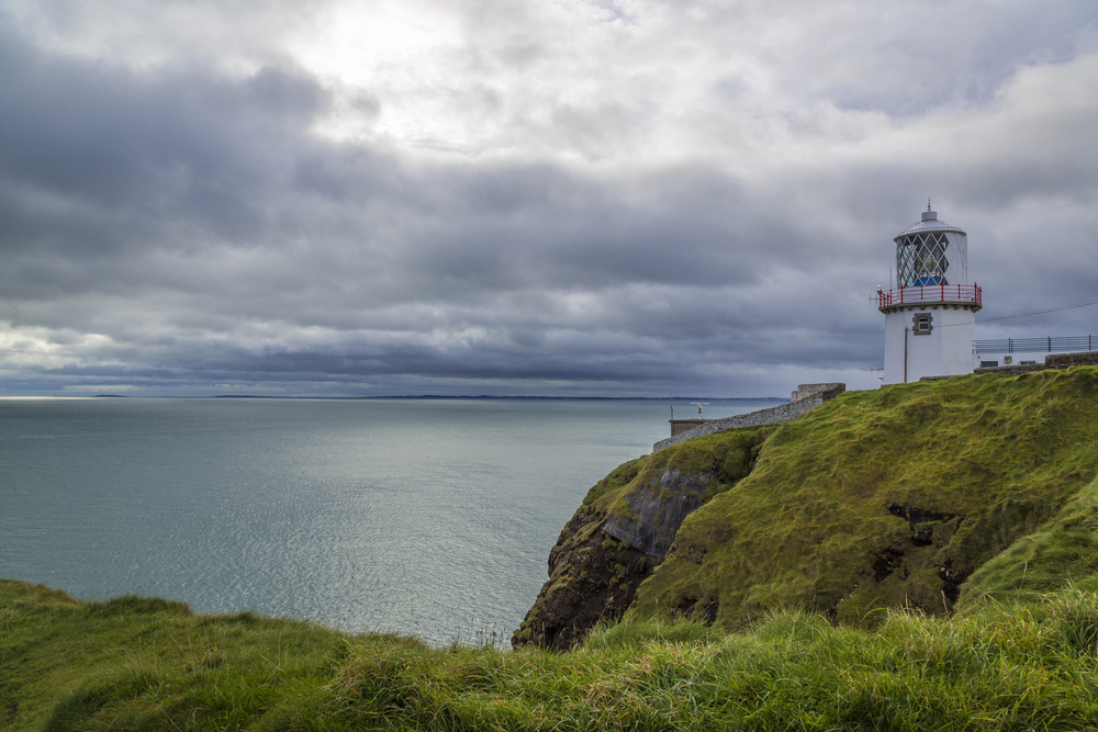 Belfast Lough the sea entrance to the Lough with a view of Blackhead Lighthouse