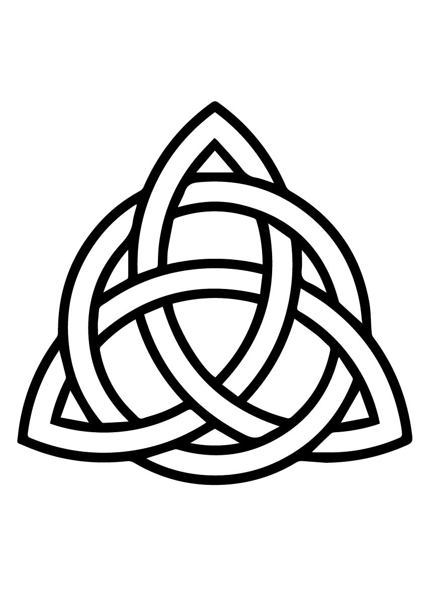 Celtic Trinity or triquetra knot