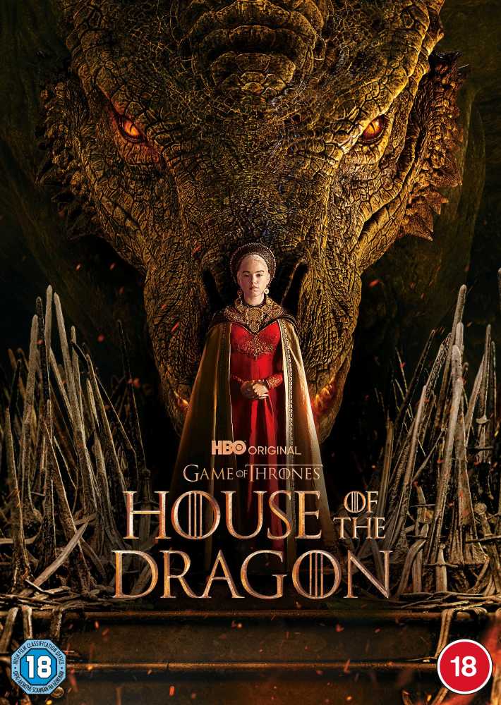 House of the Dragon poster with Rhaenyra and her dragon