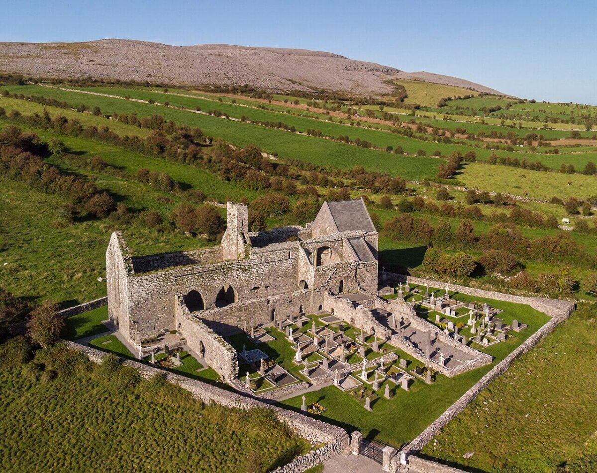 Corcomroe Abbey ruins of the abbey in Galway Connemara