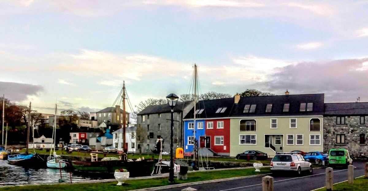 Kinvara village and harbour in Galway