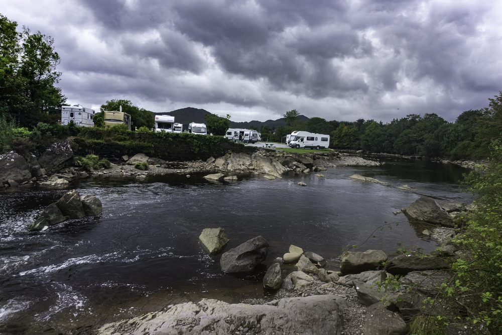 camper vans parked in Sneem