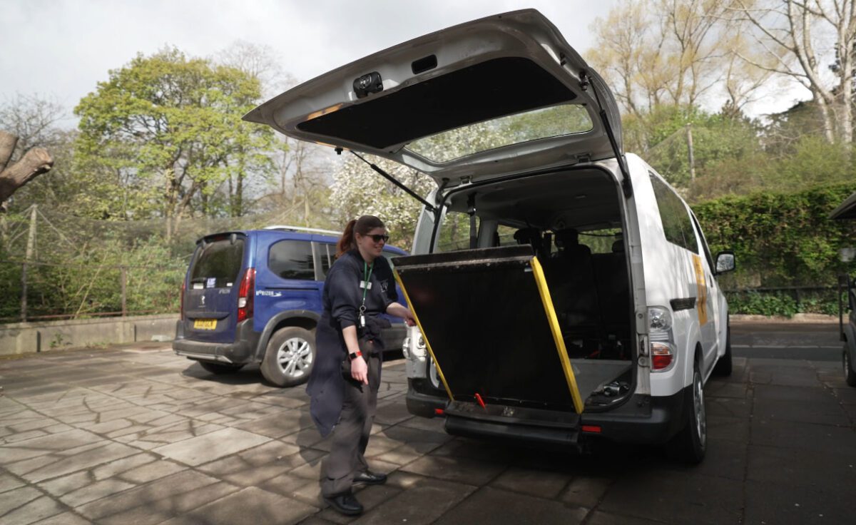 mobility vehicle Edinburgh zoo