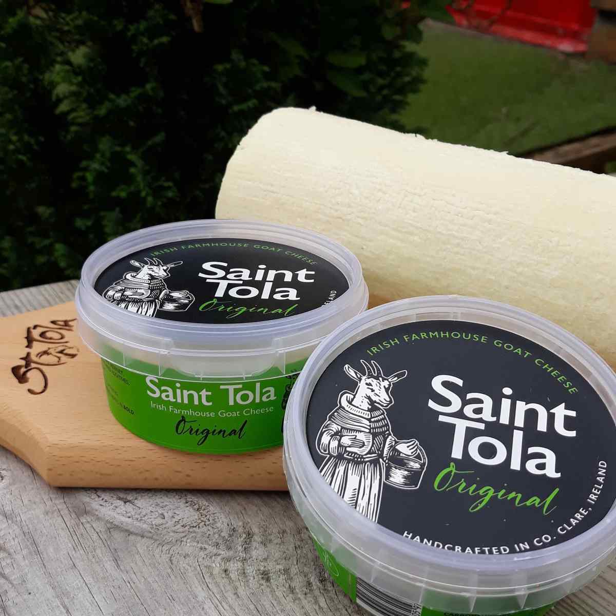 samples of Saint Tola Cheese from the Burren